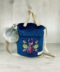 MIDI PRO Welur Granatowy - Żuczek