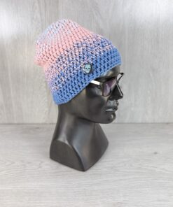 Alternative view of Czapka by Hanka Mi Zrobiła Blue/Pink