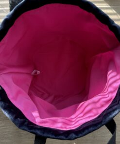 Alternative view of MIDI Welur Black Tęczowy Kot